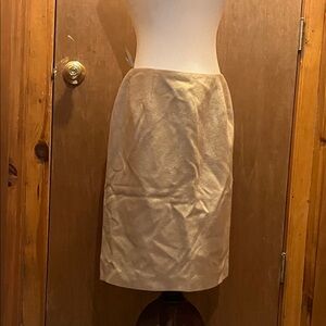 Talbots Classic Tan Pencil Skirt